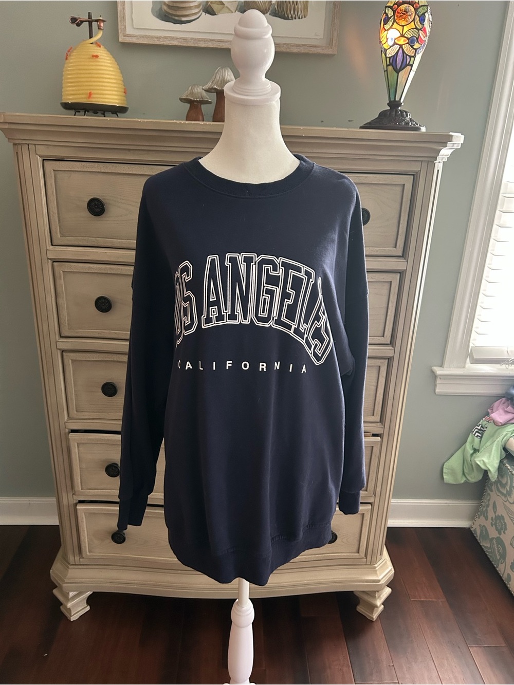 Navy 'Los Angeles California' Crewneck Sweatshirt